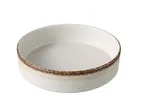 image of Yanco RO-2708 - Rockeye Round China Bowl 8" Diameter 35 oz White/Brown Microwave Safe - 1 Dozen