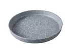 image of Yanco ST-110 - 10" Stone Art Round Plate, Gray Melamine, Dishwasher Safe, Break‑Resistant, 1 Dozen