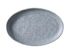 image of Yanco ST-214 Round Melamine Platter, 14" x 9 3/8" x 1 1/4", Gray, Break‑Resistant - 1 Dozen