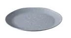 image of Yanco ST-216 Stone Art Round Platter, 16" x 12" x 1.5", Gray Melamine, Dishwasher Safe - 1 Dozen