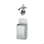 image of Krowne BC-111 Bottle Opener & Catcher for BC Series Bottle Coolers, Steel, Catch Basin, 4" Width