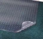 image of Cactus 3548F-3 Anchor Runner Carpet Protector, 3' Wide Clear Vinyl, 5/16" Thick, Anchor Points