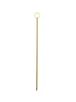 image of Mercer M37031GD Cocktail Picks, 4-1/4" Ring Top, 18/8 Stainless Steel, Gold Finish - 1/Pack