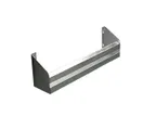 image of NBR Equipment NSR-30 Single Speed Rail, 30"W x 5-3/4"D, 18/304 Stainless Steel, NSF Bar Essentials