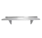 image of Advance Tabco WS-18-132-16-X Wall-Mounted Shelf, 132 Inch x 18 Inch, 16/304 Stainless Steel, NSF