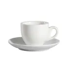 image of CAC China 101-35 Demitasse Cup, 3.5 oz (1‑3/8" Dia. x 2‑1/4" H), Bone White Porcelain, Safe - 1 Dozen