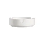 image of CAC China 101-AST - Porcelain Ashtray, 3.5" Dia x 1" H, Bone White, Dishwasher Safe - 1 Dozen