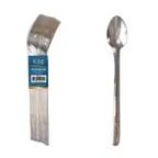 image of CAC China 1201-02 Iced Tea Spoon, 7 7/8" Length, 18/0 Stainless Steel - 1/Pack