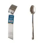 image of CAC China 1202-02 Windsor Iced Tea Spoon, 8" Length, Medium Weight, 18/0 Stainless Steel - Pack