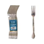 image of CAC China 2203-07 Elizabeth Oyster Fork, 6" Length, 18/0 Stainless Steel Frost Finish, High Weight