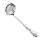 image of CAC China 3023-38 Louvre Ladle, 4 oz., 11-1/2", 18/0 Stainless Steel, Extra Heavy Weight