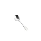 image of CAC China 3033-04 Tulip Soup Bouillon Spoon, 6" Length, Extra Heavy, 18/0 Stainless Steel - 1 Dozen