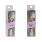 image of CAC China 3133-09 Tulip CPK Demitasse Spoon, 4½" Extra Heavy Duty, 18/0 Stainless Steel - 1 Dozen