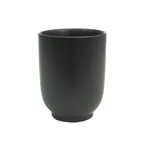 image of CAC China 666-1-BLK - Japanese 8 oz Stoneware Cup, Black Glaze, Dishwasher Safe - 1 Dozen