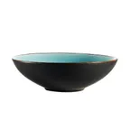 image of CAC China 666-28-BLU - Round Salad Bowl, 8" (30 oz) Stoneware, Blue Glaze, Dishwasher Safe - 1 Dozen