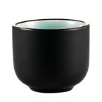 image of CAC China 666-WC-BLU Sake Cup, 1-1/2 oz., 2" dia. x 1-3/4"H, Stoneware, Lake Blue - 1 Dozen