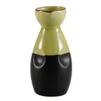 image of CAC China 666-WP-G Sake Pot, 6 oz, 1-3/4" dia. x 5-1/4" H, Stoneware, Golden Green, Reactive Glaze - 1 Dozen