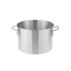 image of CAC China A3SA-6-60 Extra Heavy Duty Sauce Pot, 60 qt., 6mm Thick Aluminum, Riveted Handles, No Cover