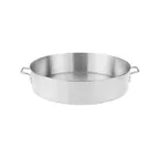 image of CAC China A4BZ-6-40 Heavy Duty Brazier Pan, 40 qt., 22-7/8" x 5-1/2", 6mm Aluminum, Riveted Handles