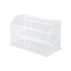 image of CAC China ACSW-11H Clear Acrylic BPA Free Straw Dispenser, 10-3/4"W x 4-3/4"D x 7"H