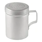 image of CAC China ADRE-10H Dredge Shaker, 10‑Ounce Aluminum, Silver Handle, Perforated Top, 10‑11 oz