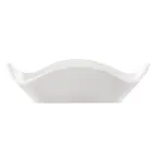 image of CAC China AFD-10 - Alice Dish 10" x 10" x 2.6" Porcelain Bowl White, Dishwasher Safe - 1 Dozen