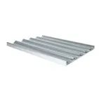 image of CAC China ALBP-5 French Baguette Pan, 5 Slots, 18" x 26", Perforated, Non-Stick, Aluminum