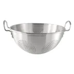 image of CAC China ALCL-16CH Colander, 16 qt., 16" dia., Round, Loop-Handles, Aluminum