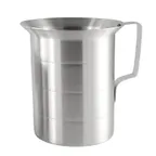 image of CAC China ALMC-40 Measuring Cup, 4 Quart (128 oz) Aluminum, Durable Lightweight Design