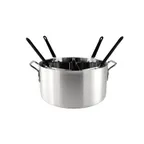 image of CAC China ALPC-20ST Pasta Cooker Set, 20 qt Aluminum Pot with 4 Inserts, Handles - Set