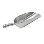 image of CAC China ALSC-85 Scoop, 85 oz., Curved Handle, Aluminum, NSF - Hand Wash Only
