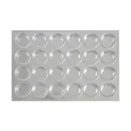 image of CAC China AMFP-24 Muffin Pan, 20-5/8" x 14", 24 Cups, Aluminum, Uncoated
