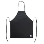 image of CAC China APBB-1K Bib Apron, 26"W x 33"L, Full, No Pocket, 65/35 Poly/Cotton, Black