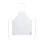 image of CAC China APBB-1W Chef's Pride Bib Apron, 26"W x 33"L, White, 65/35 Poly/Cotton