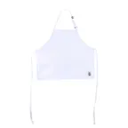 image of CAC China APBB-3W Chef's Pride Bib Apron, Mid-Length, 3-Pocket, 65/35 Poly/Cotton, White