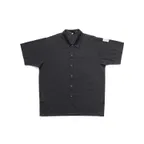 image of CAC China APST-8K1XL Chef's Pride Cook Shirt, Black, Men's Unisex 48‑50 (1XL), Snap Button Front