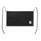 image of CAC China APWA-1K Waist Apron, 21-7/8"L x 12-1/2"W, Black, 65/35 Poly/Cotton, 3 Pockets
