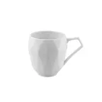 image of CAC China ART-17 - Art Deco 13 oz China Mug, Bone White Porcelain, Dishwasher Safe - 1 Dozen