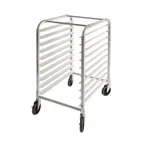 image of CAC China ASPR-10BK 10-Tier Aluminum Sheet Pan Rack Set, 26"L x 20"W x 38-1/2"H, Holds 10 Full-Size Sheet Pans, 4 Swivel Casters (2 with Brake), Knocked Down, NSF Certified
