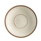 image of CAC China AZ-2 - 6" Dia x 1" H Round Saucer, White Stoneware, Safe for Microwave - 1 Dozen