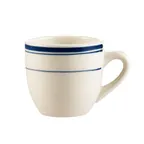 image of CAC China BLU-35 Demitasse Cup 3.5 oz (2.5" Dia x 2.5" H) Stoneware Safe American White - 1 Dozen