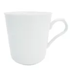 image of CAC China BST-17 - Boston 8 oz Porcelain Mug, 3" Dia x 3-1/2" H, White, Dishwasher Safe - 1 Dozen