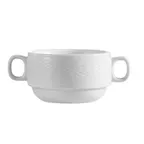 image of CAC China BST-46 - Boston Bouillon Cup, 8 oz, Round Porcelain, Stackable, Dishwasher Safe - 1 Dozen