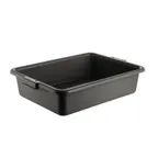 image of CAC China BTDB-5BK Bus Box, 22"L x 15-3/4"W x 5"H, Polypropylene, Black, BPA Free