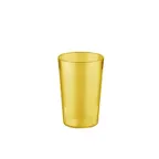 image of CAC China BVPT-08AM - 8 oz Amber Pebbled SAN Plastic Tumbler, Dishwasher Safe Bottom Lugs - 1 Dozen