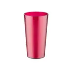 image of CAC China BVPT-12RD - 12 Oz Red Pebbled SAN Plastic Tumbler, Dishwasher Safe - 1 Dozen