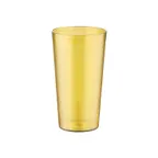image of CAC China BVPT-16AM 16 oz Amber Pebbled SAN Plastic Tumbler, Dishwasher Safe - 1 Dozen