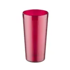 image of CAC China BVPT-20RD 20 oz Red Pebbled SAN Plastic Tumbler, Dishwasher Safe - 1 Dozen