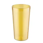 image of CAC China BVPT-32AM 32 oz Amber SAN Tumbler, 1 Qt Capacity, Break‑Resistant Lugs - 1 Dozen