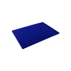 image of CAC China CBPH-1218BL Plastic Cutting Board, 18"L x 12"W, 1/2" Thick, Reversible, Blue, BPA‑Free, NSF